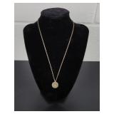 Sterling Silver 925 18' Chain Necklace w/ Pendant