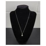 Sterling Silver 925 17' Chain Necklace w/ Pendant