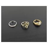 Assorted Rings (3) w/ No Markings
