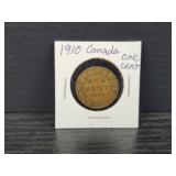 1910 Canadian Large One Cent Coin