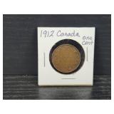 1912 Canadian Large One Cent Coin