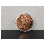 1oz 0.999 Pure Copper Round 'Freedom'