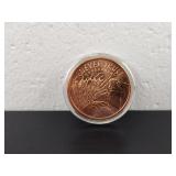 1oz 0.999 Pure Copper Round 'Never Trust Gvt'