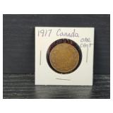 1917 Canadian Large One Cent Coin