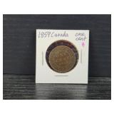 1859 Canadian Large One Cent Coin