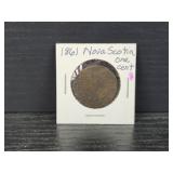 1861 Nova Scotia One Cent Coin