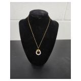 Mikimoto Bow Pendant Pearl Necklace w/ Cert 18kt