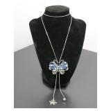 Rhinestone Butterfly Necklace