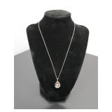 Sterling Silver 925 Italy 18' Chain & Pendant