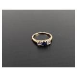 10kt Gold Cubic Zirconia Ring Approx Size 6.75