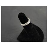 Women's 0.86ct wt Diamond and 14kt White Gold Ring