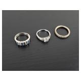 Sterling Silver 925 Rings (3)