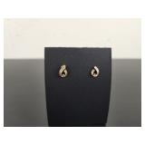 10kt Gold Earrings w/ Stones