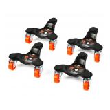 WEN 6-Inch Tri-Dollies Chariots 4 Pack