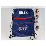 Buffalo Bills String Backpack w/Bills Little Peopl