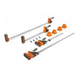 WEN Parallel Clamp Kit Two 24 inch Clamps, Two 50