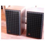 JBL L82 Classic Walnut Satin Black Grills Speakers