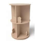 Costway 2Tier Freestanding Kids Rotating Bookshelf