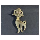 Vintage Marked Mamselle Poodle Pin