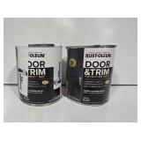 Rust Oleum Door & Trim Satin Black Paint Quarts