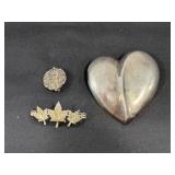 (3) Sterling Silver Pins