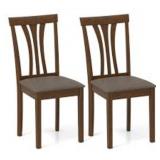 Costway Wooden Dining Chairs Set of 2