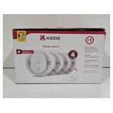 Kidde Smoke Alarm 4 Pack Hardwired + AA Battery