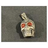 Sterling Silver Skull Pendant