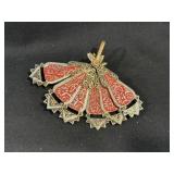 Early Folding Fan Pin/Pendant