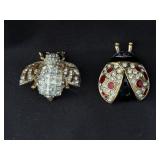 Vintage Lady Bug Marked Roman / Bee/Bug Unmarked P