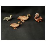 Vintage Gerry 3 Ducks and 1 Squirrel Pins