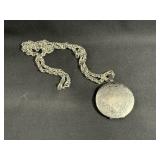 Sterling Silver 19' Chain / Locket Marked Weiss
