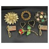 (4) Marked Sarah Coventry (1) Warner (3) Rafaelian