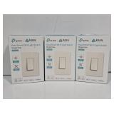 (3) Kasa Smart WiFi Light Switch Single Pole