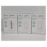 (3) Kasa Smart WiFi Light Switch Single Pole