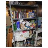 Metal Shelf w/ Contents