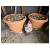 Plastic Planters & Garden Gnome