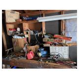 Contents of Garage Workbench & Shelves