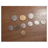 US Dollar and Half Dollar Coins