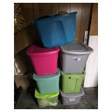 7 Bins of Hats, Scarfs, Blanket