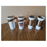 16oz Ceramic Travel Mugs (4)