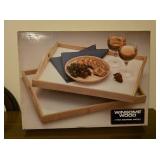 Winsome Wood 2 Piece Tray Set