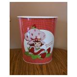 Vintage Strawberry Shortcake Cheinco Metal Trash