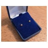 14kt Gold Diamond Earrings