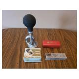 Vintage Harmonica, Compass, Knife, Horn