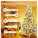 COSTWAY 9 FT Pre-Lit Christmas Tree