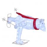 Costway 4.5ft Christmas Skiing Polar Bear