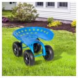 Costway Rolling Garden Seat