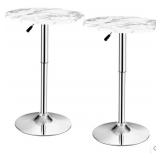 Costway Round Pub Table with Height Adjustment