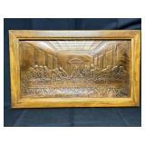 Last Supper Copper on Wood Picture